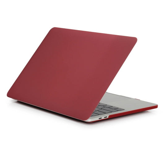 Laptop Frosted Style PC Protective Case for MacBook Pro 15.4 inch A1990 (2018)(Wine Red) - MacBook Pro Cases by buy2fix | Online Shopping UK | buy2fix