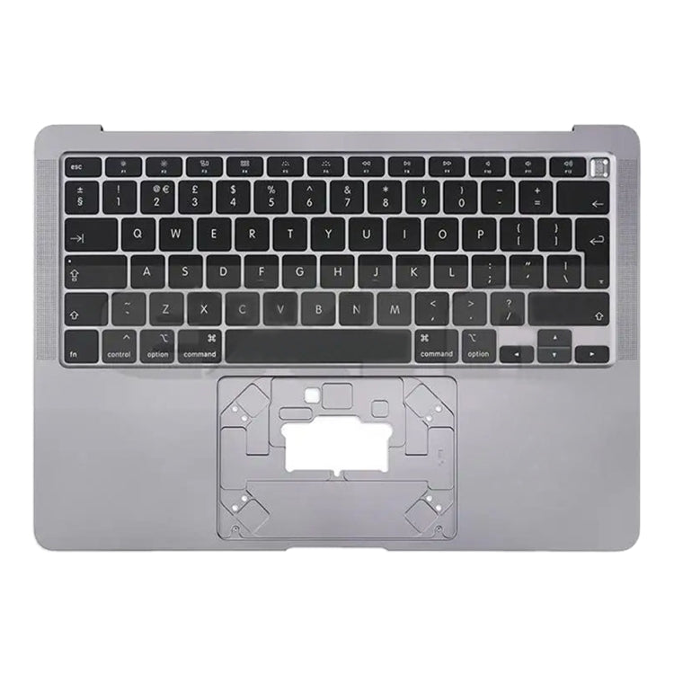 For Macbook Air 13 2020 M1 A2337 C-side Cover + UK Edition Key Board (Black) - Bottom Cover by buy2fix | Online Shopping UK | buy2fix