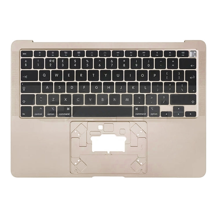 For Macbook Air 13 2020 M1 A2337 C-side Cover + UK Edition Key Board (Gold) - Bottom Cover by buy2fix | Online Shopping UK | buy2fix