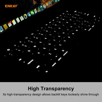 ENKAY TPU Keyboard Protector Cover for MacBook Pro 13.3 inch A1706 / A1989 / A2159 & Pro 15.4 inch A1707 / A1990 (withTouch Bar) , US Version - Keyboard Protector by ENKAY | Online Shopping UK | buy2fix