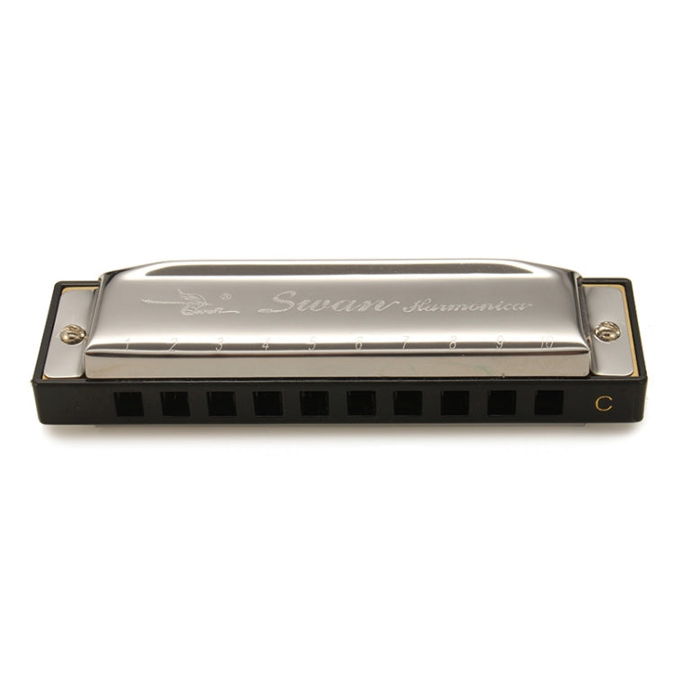 Swan SW1020-7 10 Holes Diatonic Blues Harp Harmonica Adult Student Children Beginner Instruments - Wind Instruments Accessories by buy2fix | Online Shopping UK | buy2fix