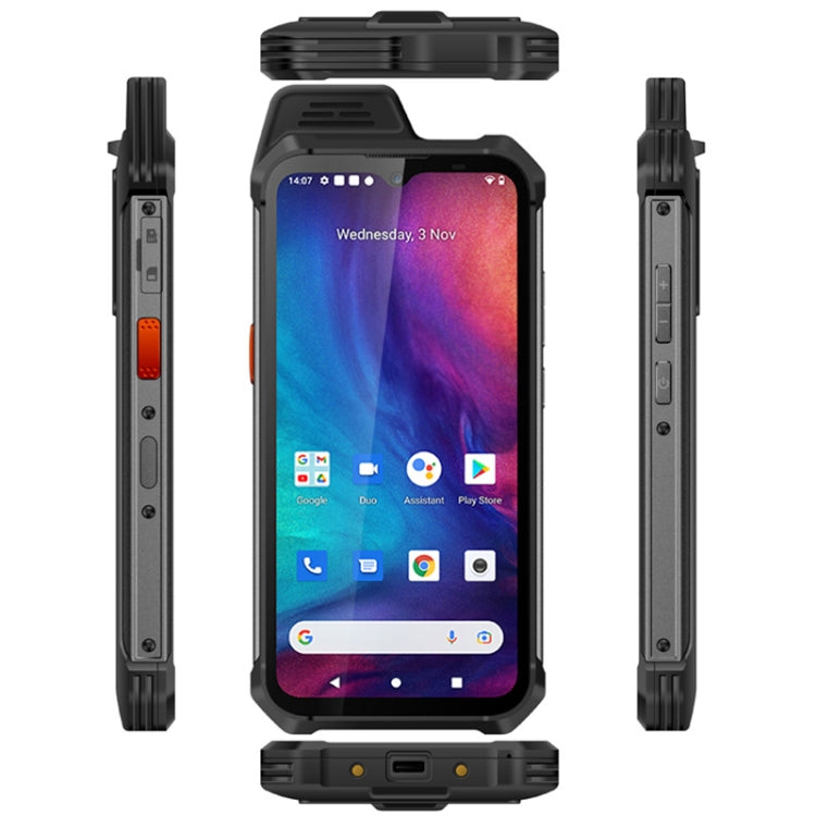 UNIWA W888 Standard Rugged Phone, 4GB+64GB, IP68 Waterproof Dustproof Shockproof, 5000mAh Battery, 6.3 inch Android 11 MTK6765 Helio P35 Octa Core up to 2.35GHz, Network: 4G, NFC, OTG(Black+Orange) - UNIWA by UNIWA | Online Shopping UK | buy2fix