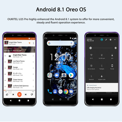 [HK Warehouse] OUKITEL U25 Pro, 4GB+64GB, Dual Back Cameras, Fingerprint Identification, 5.5 inch Android 8.1 MTK6750T Octa Core up to 1.5GHz, Network: 4G, Dual SIM, OTG, OTA(Twilight) - Other by OUKITEL | Online Shopping UK | buy2fix