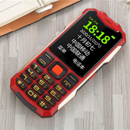 K1 Triple Proofing Elder Phone, Waterproof Shockproof Dustproof, 4800mAh Battery, 2.4 inch, 21 Keys, Bluetooth, LED Flashlight, FM, SOS, Dual SIM, Network: 2G (Red) - Others by buy2fix | Online Shopping UK | buy2fix