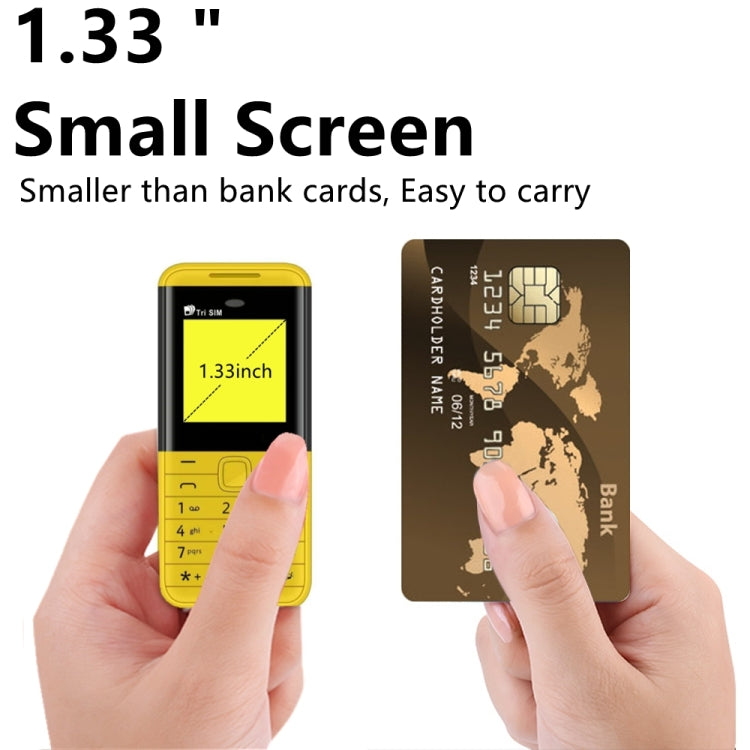 SERVO BM5310 Mini Mobile Phone, English Key, 1.33 inch, MTK6261D, 21 Keys, Support Bluetooth, FM, Magic Sound, Auto Call Record, GSM, Triple SIM (Black Red) - SERVO by SERVO | Online Shopping UK | buy2fix