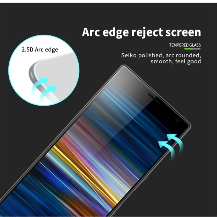 PINWUYO 9H 2.5D Full Screen Tempered Glass Film for Sony Xperia L3 (Black) - Sony Tempered Glass by PINWUYO | Online Shopping UK | buy2fix