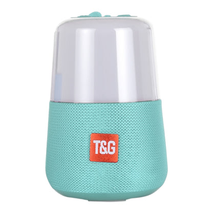 T&G TG168 Portable Wireless Bluetooth V5.0 Stereo Speaker with Handle, Built-in MIC, Support Flashing LED Light & TF Card & U Disk & AUX IN & FM(Cyan) - Desktop Speaker by T&G | Online Shopping UK | buy2fix