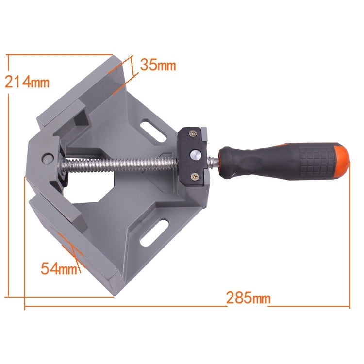 Aluminum Single Handle 90 Degree Right Angle Clamp Angle Clamp Woodworking Frame Clip Right Angle Folder Tool - Clamps by buy2fix | Online Shopping UK | buy2fix