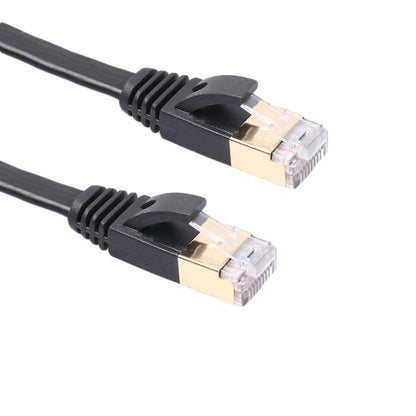 8m CAT7 10 Gigabit Ethernet Ultra Flat Patch Cable for Modem Router LAN Network - Built with Shielded RJ45 Connectors (Black) - Lan Cable and Tools by buy2fix | Online Shopping UK | buy2fix