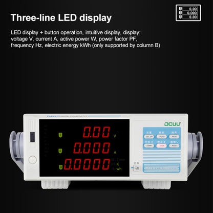 DCUU PM9915 Intelligent Electrical Parameters Measuring Instrument (EU Plug) - Current & Voltage Tester by buy2fix | Online Shopping UK | buy2fix