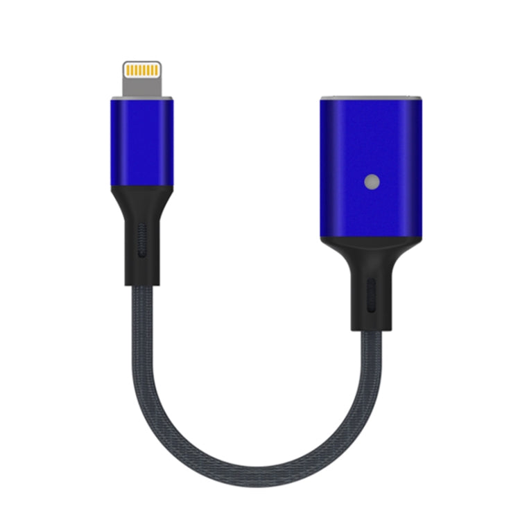 8 Pin to USB OTG Adapter Cable, Suitable for Systems Above IOS 13 (Blue) - Converter & Adapter by buy2fix | Online Shopping UK | buy2fix