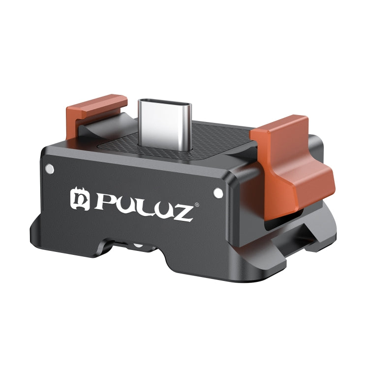 For DJI Osmo Pocket 3 PULUZ Type-C Charging Base Quick Release Mount Adapter (Black) - Mount & Holder by PULUZ | Online Shopping UK | buy2fix