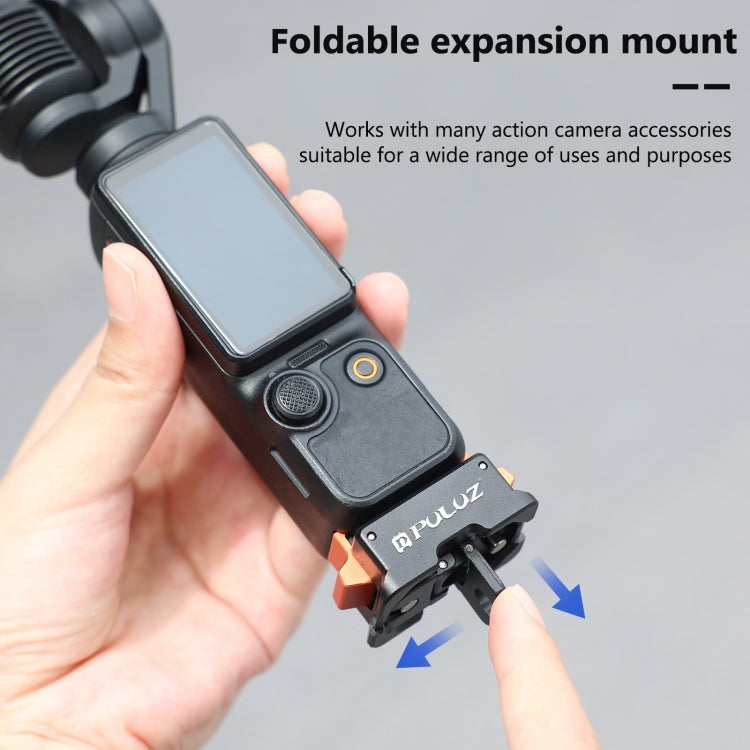 For DJI Osmo Pocket 3 PULUZ Type-C Charging Base Quick Release Mount Adapter (Black) - Mount & Holder by PULUZ | Online Shopping UK | buy2fix