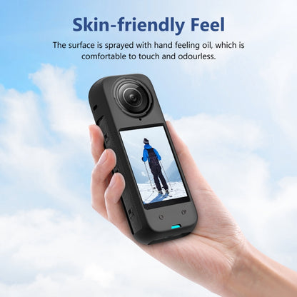 For Insta360 X4 PULUZ Full Body Dust-proof Silicone Protective Case (Black) - Case & Bags by PULUZ | Online Shopping UK | buy2fix