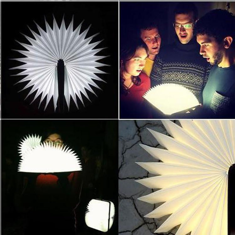 Creative LED Flip Origami Book Lamp Nightlights, Warm White Light + White Light, FS-LED01 500 lumens - Night Lights by buy2fix | Online Shopping UK | buy2fix