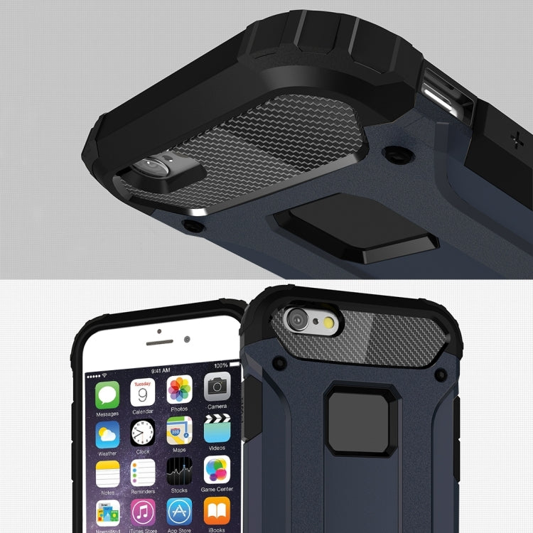 For iPhone 6 & 6s Tough Armor TPU + PC Combination Case(Navy Blue) - More iPhone Cases by buy2fix | Online Shopping UK | buy2fix