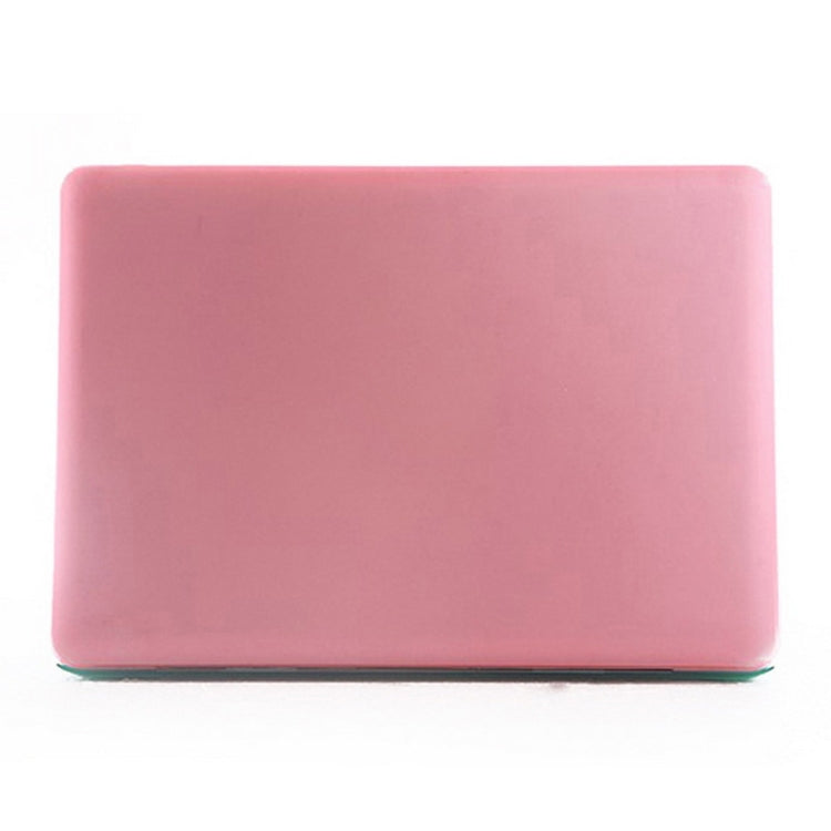 ENKAY for MacBook Air 11.6 inch (US Version) / A1370 / A1465 4 in 1 Frosted Hard Shell Plastic Protective Case with Screen Protector & Keyboard Guard & Anti-dust Plugs(Pink) - MacBook Air Cases by ENKAY | Online Shopping UK | buy2fix