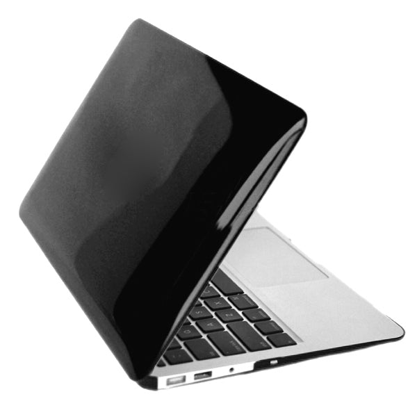 ENKAY for MacBook Air 13.3 inch (US Version) / A1369 / A1466 4 in 1 Crystal Hard Shell Plastic Protective Case with Screen Protector & Keyboard Guard & Anti-dust Plugs(Black) - MacBook Air Cases by ENKAY | Online Shopping UK | buy2fix