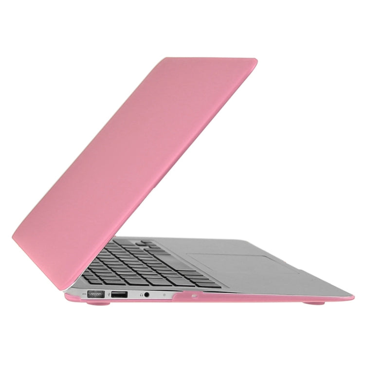 ENKAY for Macbook Air 11.6 inch (US Version) / A1370 / A1465 Hat-Prince 3 in 1 Frosted Hard Shell Plastic Protective Case with Keyboard Guard & Port Dust Plug(Pink) - MacBook Air Cases by ENKAY | Online Shopping UK | buy2fix