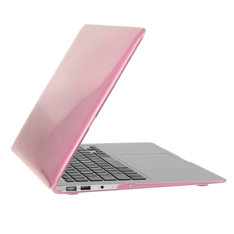 ENKAY for Macbook Air 11.6 inch (US Version) / A1370 / A1465 Hat-Prince 3 in 1 Crystal Hard Shell Plastic Protective Case with Keyboard Guard & Port Dust Plug(Pink) - MacBook Air Cases by ENKAY | Online Shopping UK | buy2fix