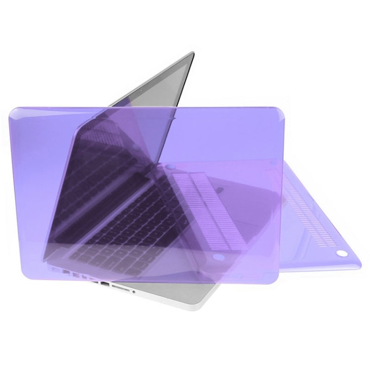 ENKAY for Macbook Pro 13.3 inch (US Version) / A1278 Hat-Prince 3 in 1 Crystal Hard Shell Plastic Protective Case with Keyboard Guard & Port Dust Plug(Purple) - MacBook Pro Cases by ENKAY | Online Shopping UK | buy2fix