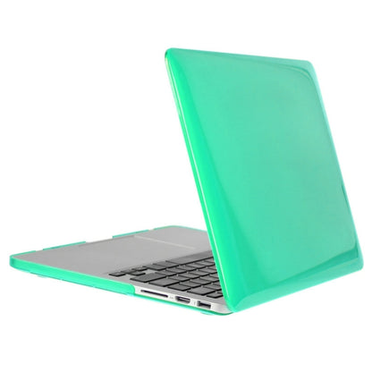 ENKAY for Macbook Pro Retina 13.3 inch (US Version) / A1425 / A1502 Hat-Prince 3 in 1 Crystal Hard Shell Plastic Protective Case with Keyboard Guard & Port Dust Plug(Green) - MacBook Pro Cases by ENKAY | Online Shopping UK | buy2fix