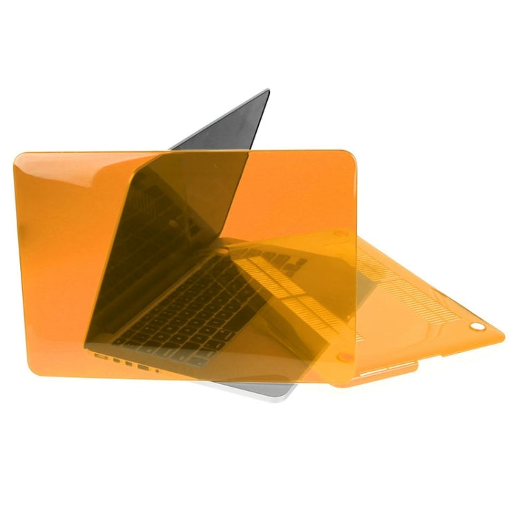 ENKAY for Macbook Pro Retina 15.4 inch (US Version) / A1398 Hat-Prince 3 in 1 Crystal Hard Shell Plastic Protective Case with Keyboard Guard & Port Dust Plug(Orange) - MacBook Pro Cases by ENKAY | Online Shopping UK | buy2fix