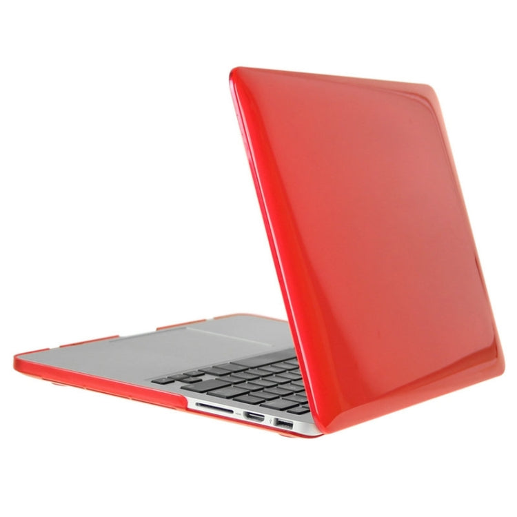 ENKAY for Macbook Pro Retina 15.4 inch (US Version) / A1398 Hat-Prince 3 in 1 Crystal Hard Shell Plastic Protective Case with Keyboard Guard & Port Dust Plug(Red) - MacBook Pro Cases by ENKAY | Online Shopping UK | buy2fix