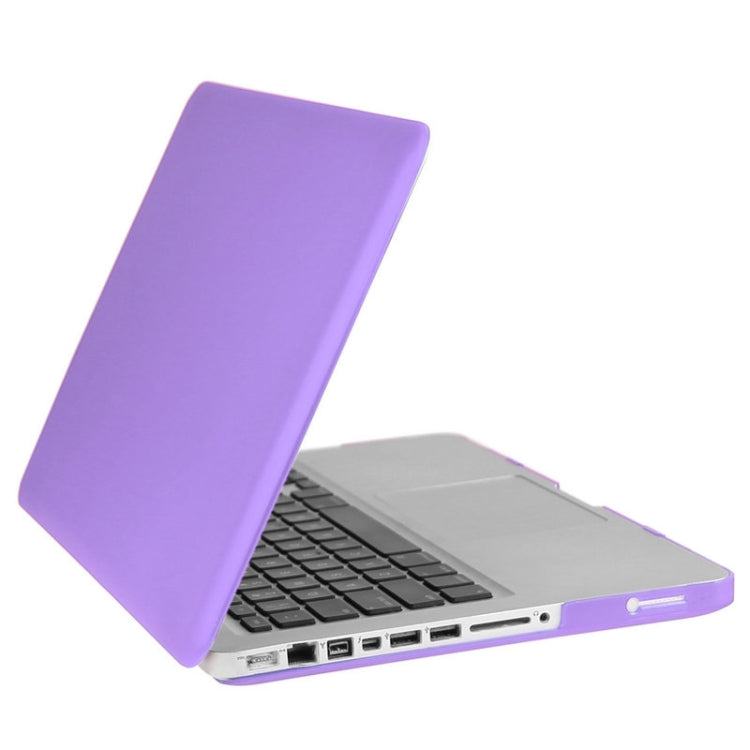 ENKAY for Macbook Pro 15.4 inch (US Version) / A1286 Hat-Prince 3 in 1 Frosted Hard Shell Plastic Protective Case with Keyboard Guard & Port Dust Plug(Purple) - MacBook Pro Cases by ENKAY | Online Shopping UK | buy2fix