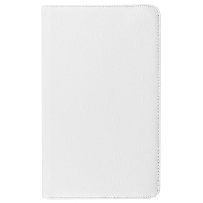 Litchi Texture Horizontal Flip Solid Color Leather Case with 360 Degrees Rotation Holder for Galaxy Tab E 9.6 / T560 / T561(White) - Other Galaxy Tab PC by buy2fix | Online Shopping UK | buy2fix