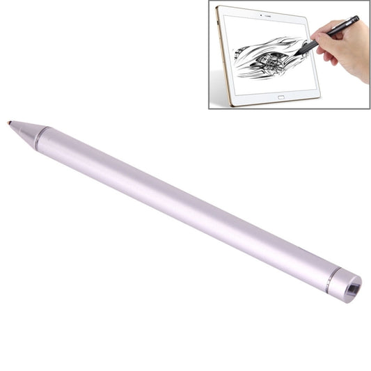 Universal Rechargeable Capacitive Touch Screen Stylus Pen with 2.3mm Superfine Metal Nib, For iPhone, iPad, Samsung, and Other Capacitive Touch Screen Smartphones or Tablet PC(Silver) - Stylus Pen by buy2fix | Online Shopping UK | buy2fix