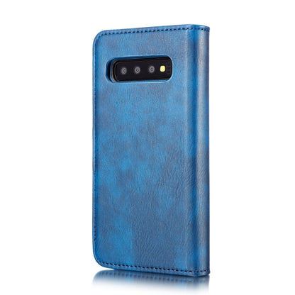 DG.MING Crazy Horse Texture Flip Detachable Magnetic Leather Case for Samsung Galaxy S10 E, with Holder & Card Slots & Wallet(Blue) - Galaxy Phone Cases by DG.MING | Online Shopping UK | buy2fix