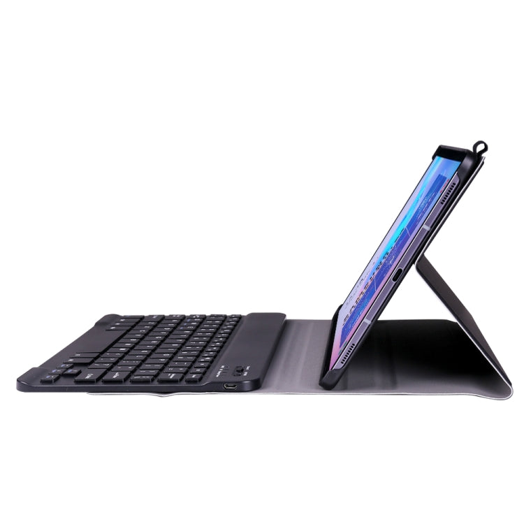 A860 For Samsung Galaxy Tab S6 10.5 inch T860 / T865 Detachable Bluetooth Keyboard Tablet Case with Pen Holder Elastic Strap(Black) - Samsung Keyboard by buy2fix | Online Shopping UK | buy2fix