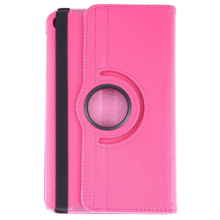 Litchi Texture Horizontal Flip 360 Degrees Rotation Leather Case for Galaxy Tab A 8 (2019) / P200 / P205, with Holder (Rose Red) - Tab A 8.0 & S Pen (2019) P200/P205 by buy2fix | Online Shopping UK | buy2fix