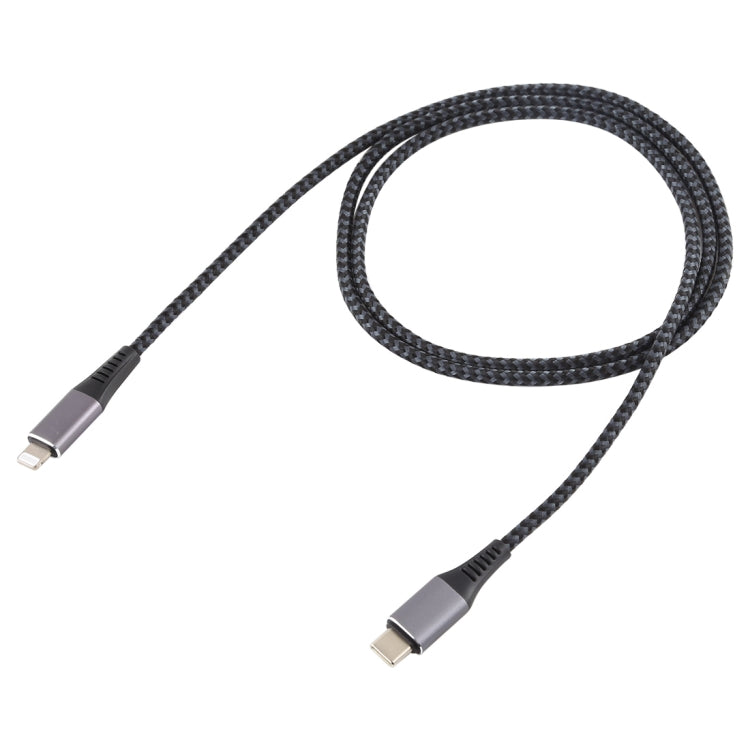 1m USB-C / Type-C to 8 Pin Nylon Braided Data Sync Fast Charging Cable - MFI Cable by buy2fix | Online Shopping UK | buy2fix