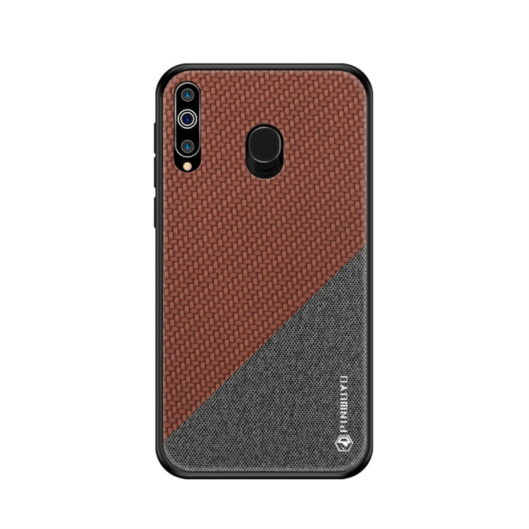 PINWUYO Honors Series Shockproof PC + TPU Protective Case for Galaxy M30 (Brown) - Galaxy Phone Cases by PINWUYO | Online Shopping UK | buy2fix