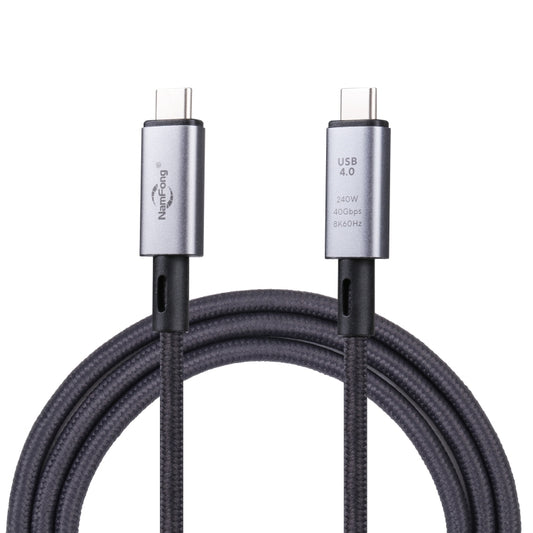 40Gbps 8K USB-C/Type-C to USB-C/Type-C Video Cable Compatible with USB 4, Length: 1m(Black) - Video & Audio Cable by buy2fix | Online Shopping UK | buy2fix