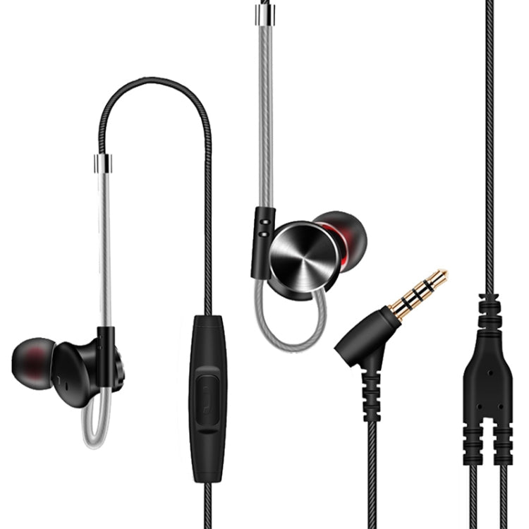 QKZ DM10 High-quality In-ear All-metal Sports Music Headphones, Microphone Version - In Ear Wired Earphone by QKZ | Online Shopping UK | buy2fix