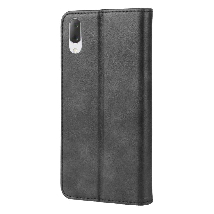 Magnetic Snap Retro Crazy Horse Texture Horizontal Flip Leather Case for Sony Xperia L3, with Holder & Card Slots & Photo Frame (Black) - Sony Cases by buy2fix | Online Shopping UK | buy2fix