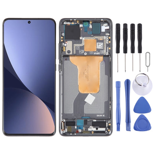 For Xiaomi 12S Original AMOLED Material LCD Screen Digitizer Full Assembly with Frame (Black) - LCD Screen by buy2fix | Online Shopping UK | buy2fix