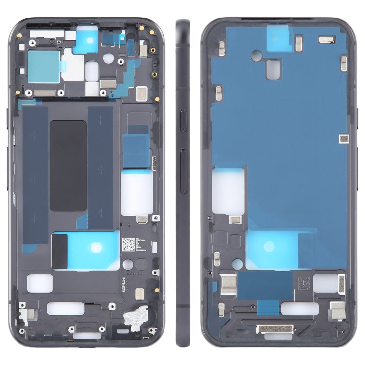 For Google Pixel 8a Original Middle Frame Bezel Plate (Black) - Frame Bezel Plate by buy2fix | Online Shopping UK | buy2fix