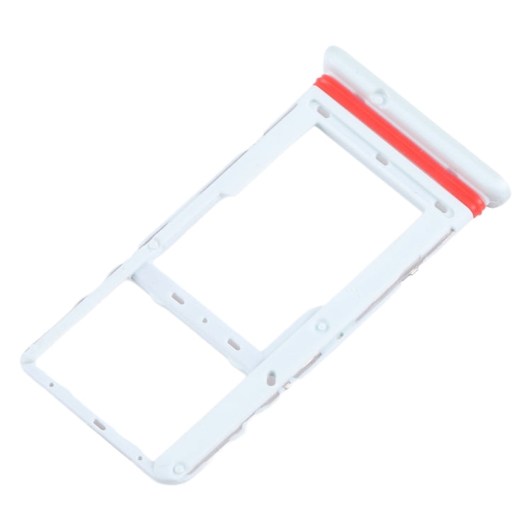 For Alcatel 1T 10 inch 2020 8091 SIM Card Tray + Micro SD Card Tray (White) - For TCL by buy2fix | Online Shopping UK | buy2fix