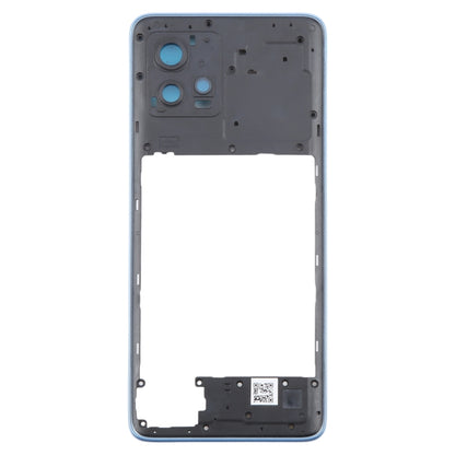 For Motorola Moto G72 Original Middle Frame Bezel Plate (Blue) - Frame Bezel Plate by buy2fix | Online Shopping UK | buy2fix