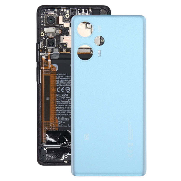 For Xiaomi Poco F5 Original Battery Back Cover(Blue) - Back Cover by buy2fix | Online Shopping UK | buy2fix