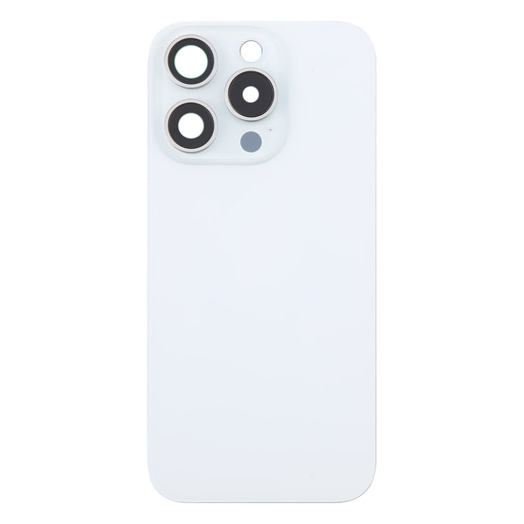 For iPhone 16 Pro Original Glass Battery Back Cover with Camera Lens Cover(White) -  by buy2fix | Online Shopping UK | buy2fix