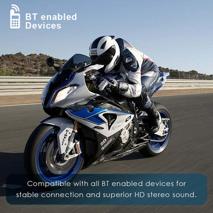 QTB35 Motorcycle Helmet Bluetooth 4.2 Headset Low Power(blue) - Bluetooth Earphone by buy2fix | Online Shopping UK | buy2fix