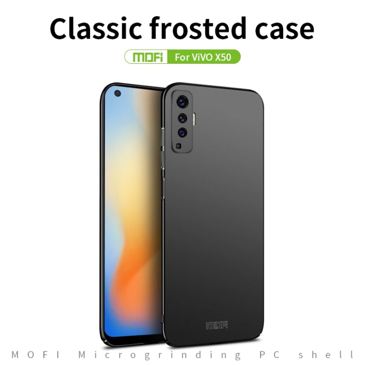 For Vivo X50 MOFI Frosted PC Ultra-thin Hard Case(Blue) - vivo Cases by MOFI | Online Shopping UK | buy2fix