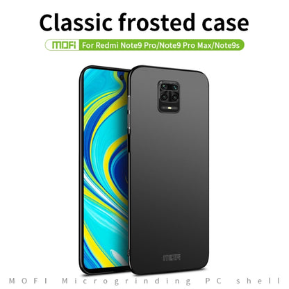 For Xiaomi RedMi Note9S/Note9Pro  MOFI Frosted PC Ultra-thin Hard C(Black) - Xiaomi Cases by MOFI | Online Shopping UK | buy2fix