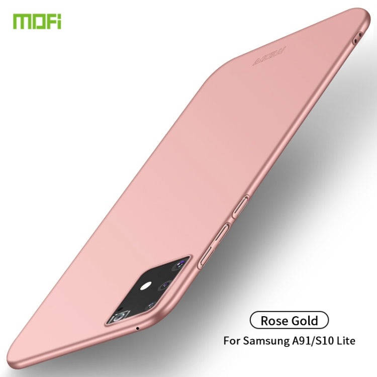 For Samsung Galaxy A91/S10Lite MOFI Frosted PC Ultra-thin Hard C(Rose gold) - Galaxy Phone Cases by MOFI | Online Shopping UK | buy2fix