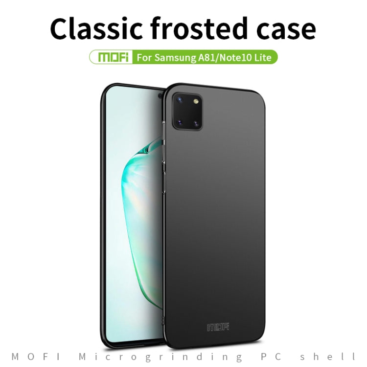 For Samsung Galaxy A81/Note10Lite MOFI Frosted PC Ultra-thin Hard C(Black) - Galaxy Phone Cases by MOFI | Online Shopping UK | buy2fix